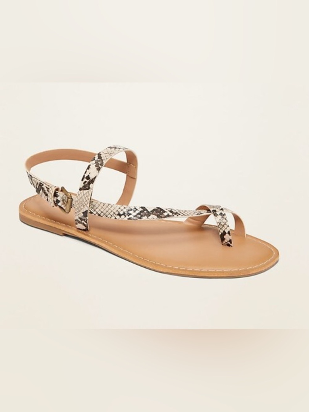Old Navy • Faux-Leather • Asymmetric • Cross-Strap Sandals